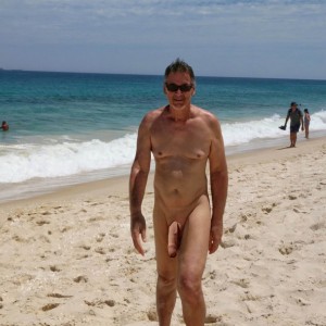 true nudist flashing on the beach