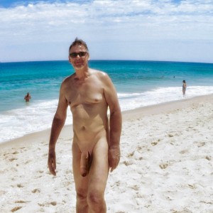 true nudist flashing on the beach